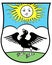 Coat of arms of the city of Ozersk. Kaliningrad region . Russia