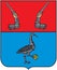 Coat of arms of the city of Priozersk. Leningrad region . Russia