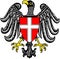 Coat of arms of the city of Vienna. Austria
