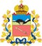 Coat of arms of the city of Vladikavkaz. Russia