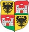 Coat of arms of the city of Wiener Neustadt. Austria.