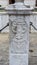 Coat of arms on the column next to the Da Ponte fountain (`Da Pontejev vodnjak`). Koper, Capodistria, Slovenia, June 2020.