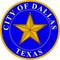 Coat of arms of Dallas in Texas in United States