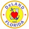 Coat of arms of DeLand city in Florida of USA