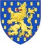 Coat of arms of the Franche-Comté region. France.