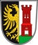 Coat of arms of Kempten in Swabia in Bavaria, Germany