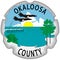 Coat of arms of Okaloosa County in Florida of United States