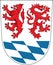 Coat of arms of Passau in Lower Bavaria city in Bavaria, Germany