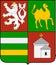 Coat of arms of Plzen Region in Czech Republic