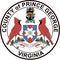 Coat of arms of Prince George County. America. USA