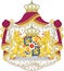 Coat of arms of Queen Beatrix of the Netherlands.