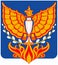 Coat of arms of the urban-type settlement Verbilki. Moscow region. Russia