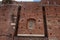 Coat of arms of Visconti family on the wall of the Filarete Tower of the Castello Sforzesco in Milan