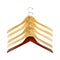 Coat Hangers Sturdy Wood Dark Offset