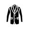 coat outerwear male glyph icon vector illustration
