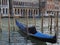 Coated Gondola on Canale Grande in Venice