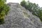 Coba Maya Ruins Nohoch Mul pyramid in tropical jungle Mexico