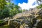 Coba Maya Ruins pyramids and ball game tropical jungle Mexico