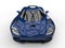 Cobalt blue futuristic modern sports car
