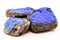 Cobalt is a chemical element present in the enameled mineral  which is used as a pigment for the blue tint in the entire