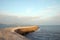 Cobb harbour wall in Lyme Regis