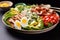 Cobb salad, traditional american cuisine