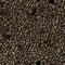 Cobble stones irregular mosaic pattern seamless background - pavement dark brown natural colored