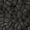 Cobble stones irregular mosaic pattern seamless background - pavement dark grey natural colored