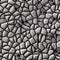 cobble stones irregular mosaic pattern seamless background - pavement grey silver natural colored pieces