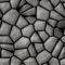 Cobble stones irregular mosaic texture seamless background - pavement gray natural colored