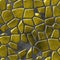 Cobble stones mosaic pattern texture seamless background - pavement yellow gold natural colored pieces on gray concrete