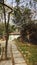 Cobbled Pathway with rocks & greenery