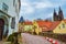 Cobbled street to Albrechtsburg Castle Meissen Saxony Germany