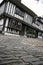 Cobbled street tudor house historic rye uk