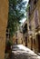 Cobbled street at world-famous St Emilion, France