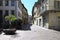 Cobbled streets of Vigevano, Italy.