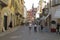 Cobbled streets of Vigevano, Italy.