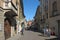 Cobbled streets of Vigevano, Italy.