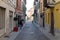 Cobbled streets of Vigevano, Italy.