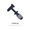 cobbler icon on white background. Simple element illustration from Edit tools concept