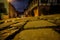 Cobbles close-up in a old village