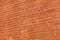 Cobbles of red brick as an abstract background