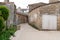 Cobblestone alley and place on the island of Re