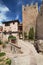 Cobblestone Passage next to the Walls in Albarracin