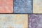 Cobblestone Pavers abstract mosaic background. Colored cobble stone texture.