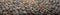 Cobblestones, panoramic banner with cobbled street, AI generative panorama