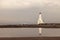 Cobourg East Pierhead Lighthouse by Lake Ontario