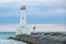 Cobourg East Pierhead Lighthouse At Lake Ontario