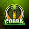 Cobra mascot esport logo design