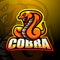 Cobra mascot esport logo design